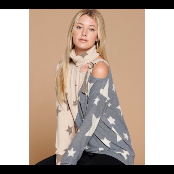 Gorgeous🔥Star soft sweater-complicated neckline - Picture 4 of 6